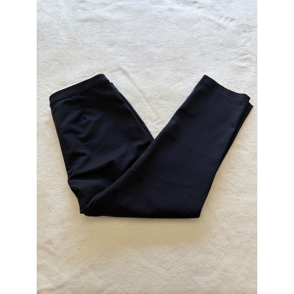 Gibson Latimer Navy Stretch Ankle Pants pull on size 8 Slim Career Trousers EUC
